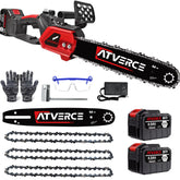 Motosierra Eléctrica 21V sin Escobillas – 12 Pulgadas con Doble Batería 4.0Ah