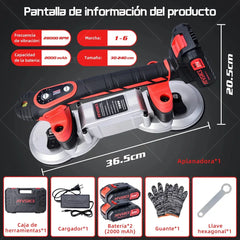 Nivelador Eléctrico de Azulejos 21V | Ventosa Doble 28000 RPM