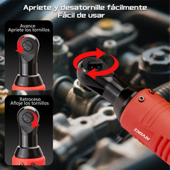 Llave de Impacto Eléctrica 16.8V – 580 RPM, Doble Batería y Juego de Vasos 46 Piezas