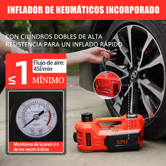 Gato Hidráulico Eléctrico 3 en 1 – 5 Toneladas, Llave 350 N/M y Compresor 150 PSI