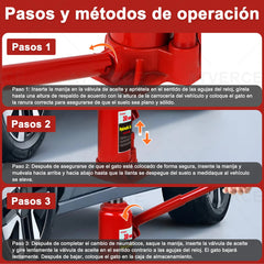 Gato Hidráulico Vertical 30 Toneladas – Elevación 255‑465 mm para Camiones Pesados
