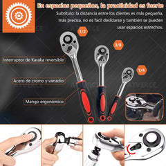 Juego de Herramientas 216 Piezas – Acero Cromo Vanadio, Caja Organizadora para Automóvil