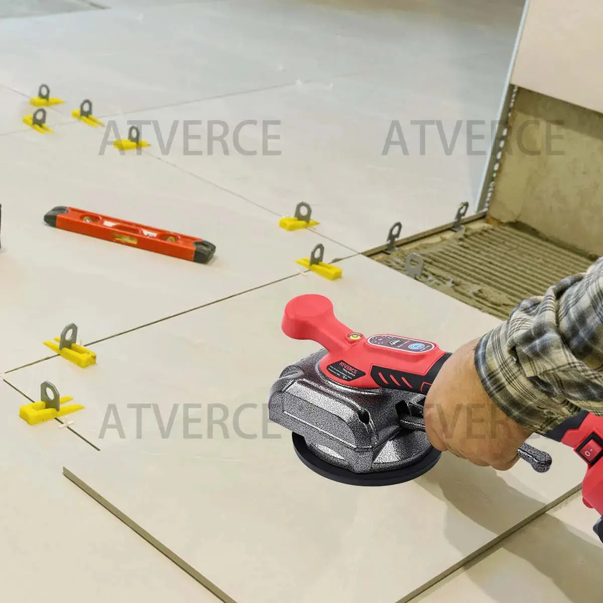 Colocadora de Azulejos Vibratoria 21V – 6 Velocidades y Doble Batería