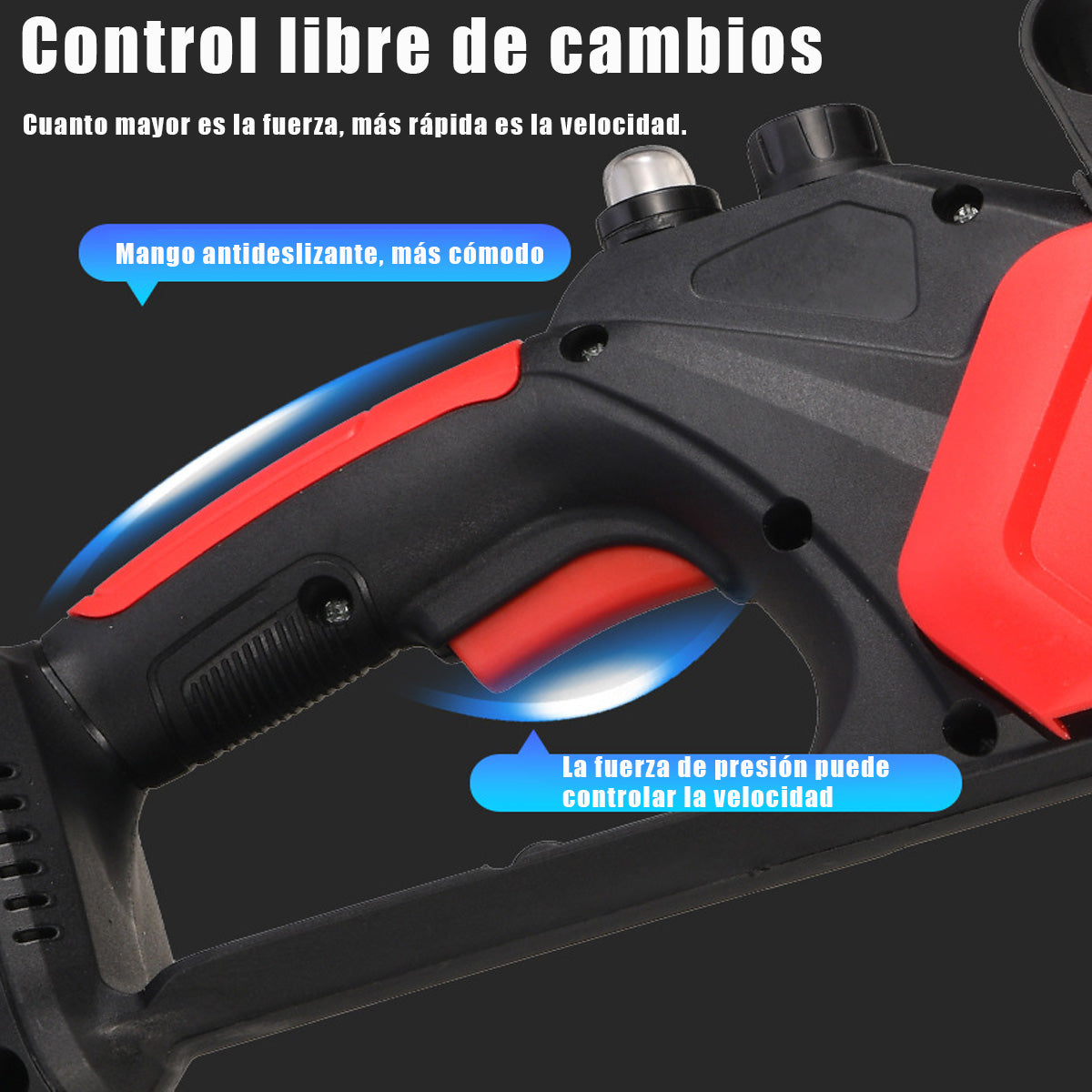 Motosierra Eléctrica 21V sin Escobillas – 12 Pulgadas con Doble Batería 4.0Ah
