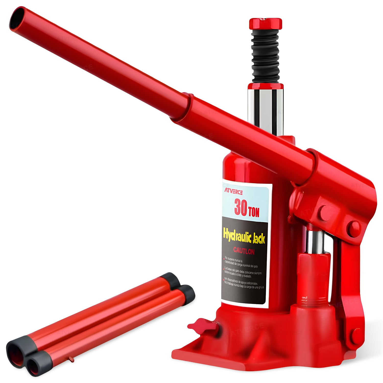 Gato Hidráulico Vertical 30 Toneladas – Elevación 255‑465 mm para Camiones Pesados