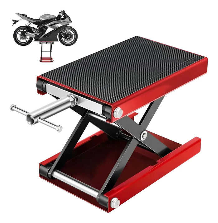 Gato Central para Moto 500 kg – Elevación 9.5‑35 cm con Plataforma Antideslizante