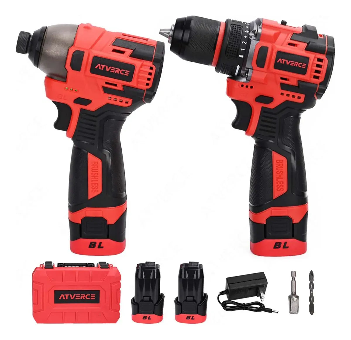 Kit Taladro y Atornillador Inalámbrico Brushless 16.8V | 2 Herramientas
