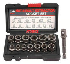 Juego de 14 Adaptadores Hexagonales CR – Sacabocados para Pernos Oxidados