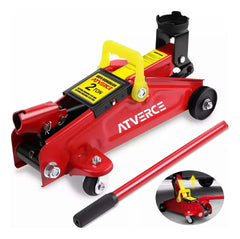 Gato Hidráulico 2T Tipo Horizontal para Auto | Elevación 135-320mm | Acero Reforzado con Válvula de Seguridad