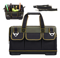 Bolsa de Herramientas 17" de Lona Oxford – 16 Bolsillos y Base PP Reforzada
