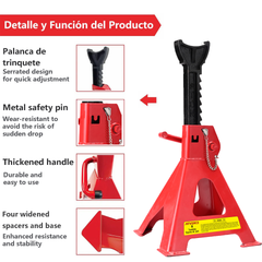 Gato de Torre 6 Toneladas – Cremallera Ajustable para SUV y Camionetas