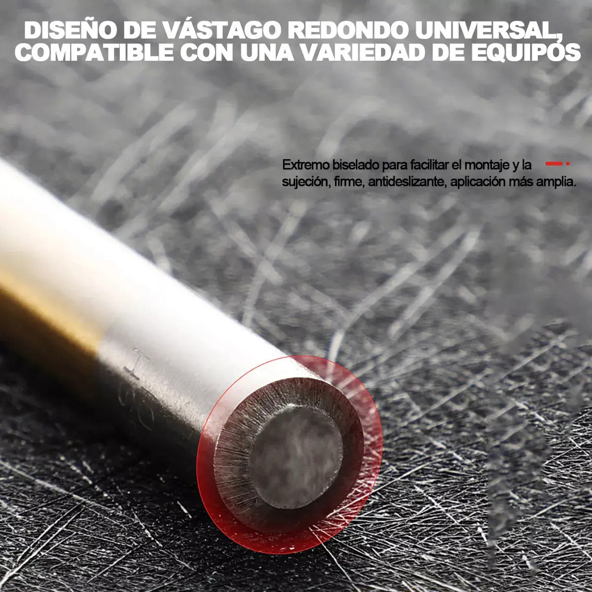 Juego de 16 Brocas Multimaterial – HSS Titanio, Carburo y Acero para Madera