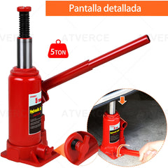 Gato Hidráulico Vertical 5 Toneladas – Ligero 2.9 kg para Coche y SUV