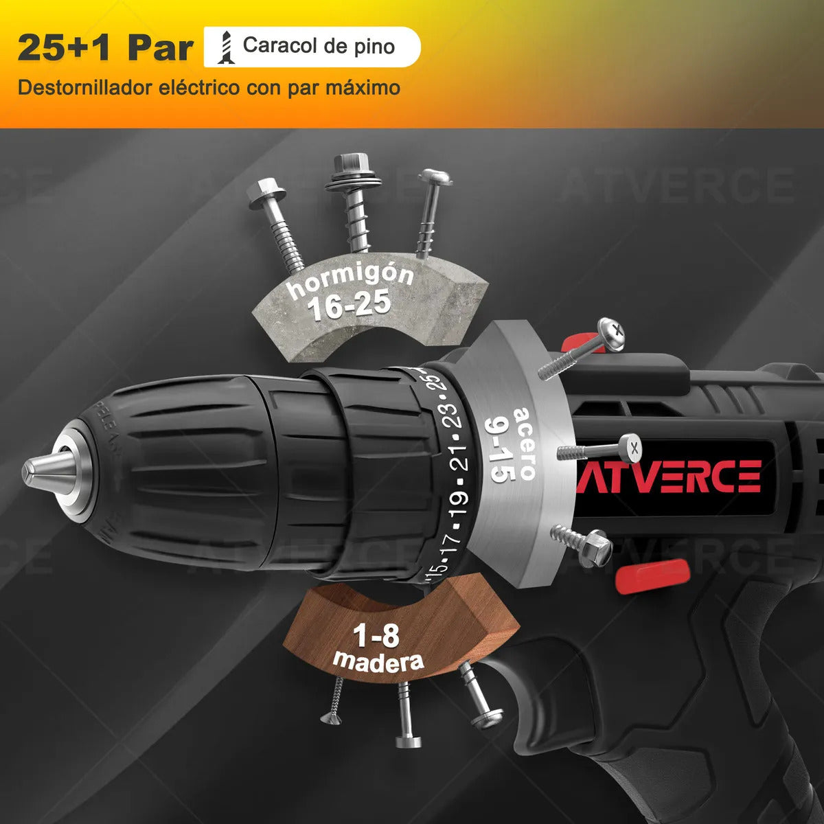 Taladro Eléctrico 21V – Velocidad Variable 0‑1350 RPM con Eje Flexible y Maletín