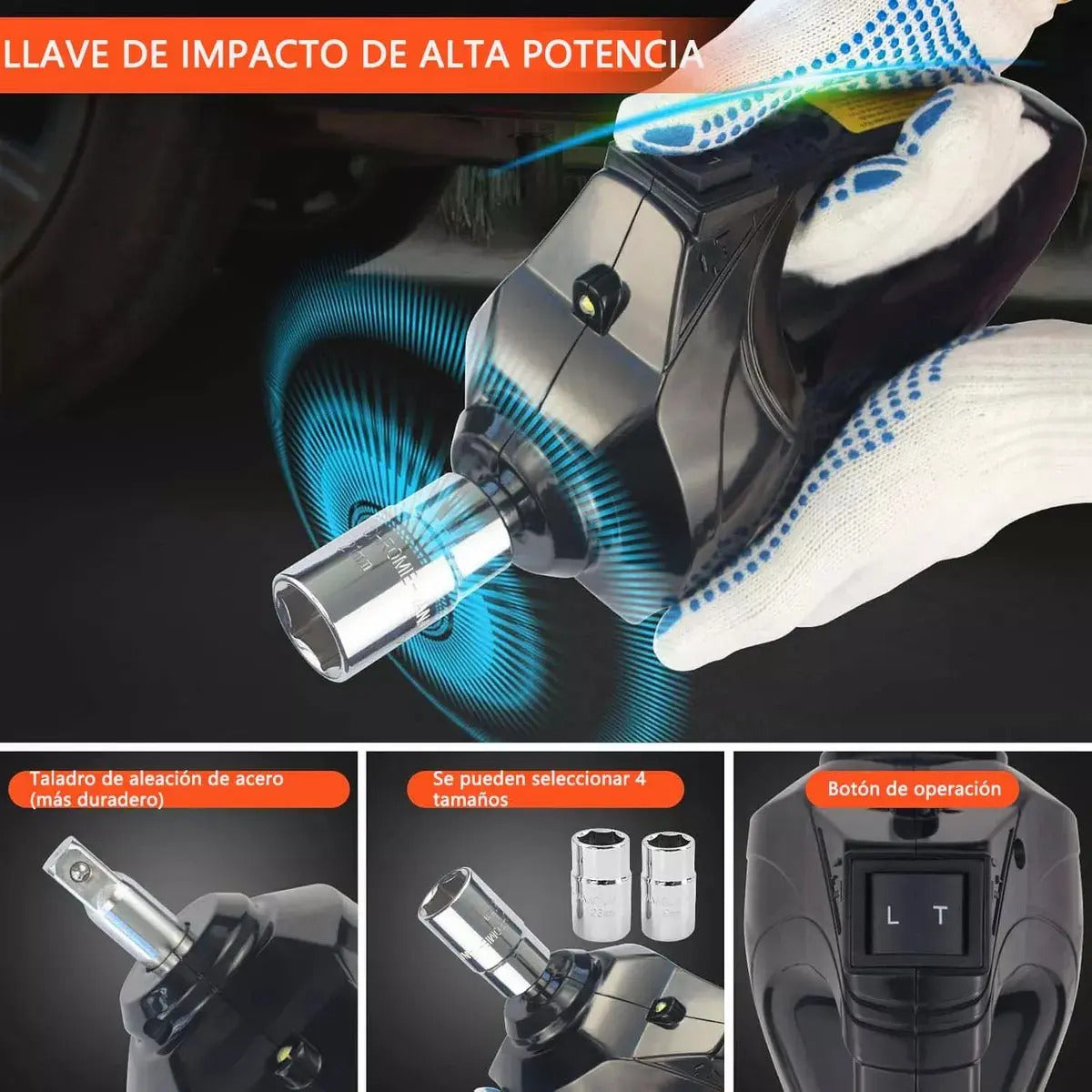 Gato Hidráulico Eléctrico 3 en 1 – 5 Toneladas, Llave 350 N/M y Compresor 150 PSI