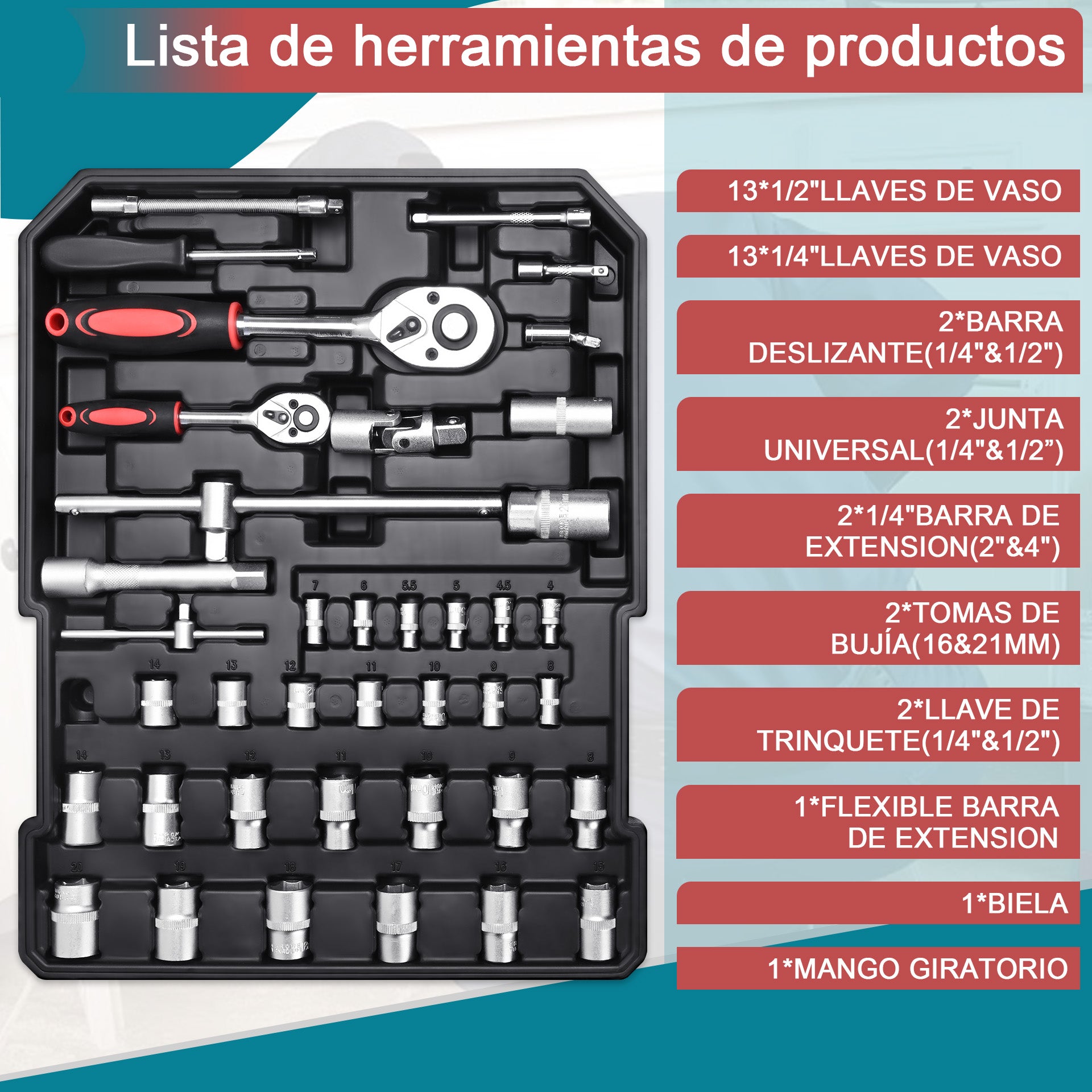 187pcs tool sets with Aluminum Case