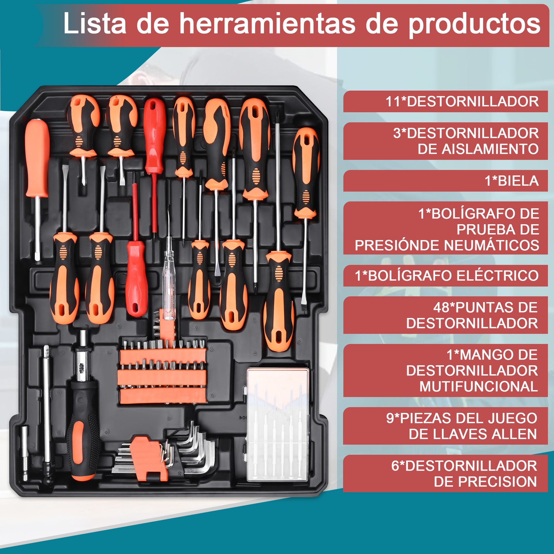 187pcs tool sets with Aluminum Case