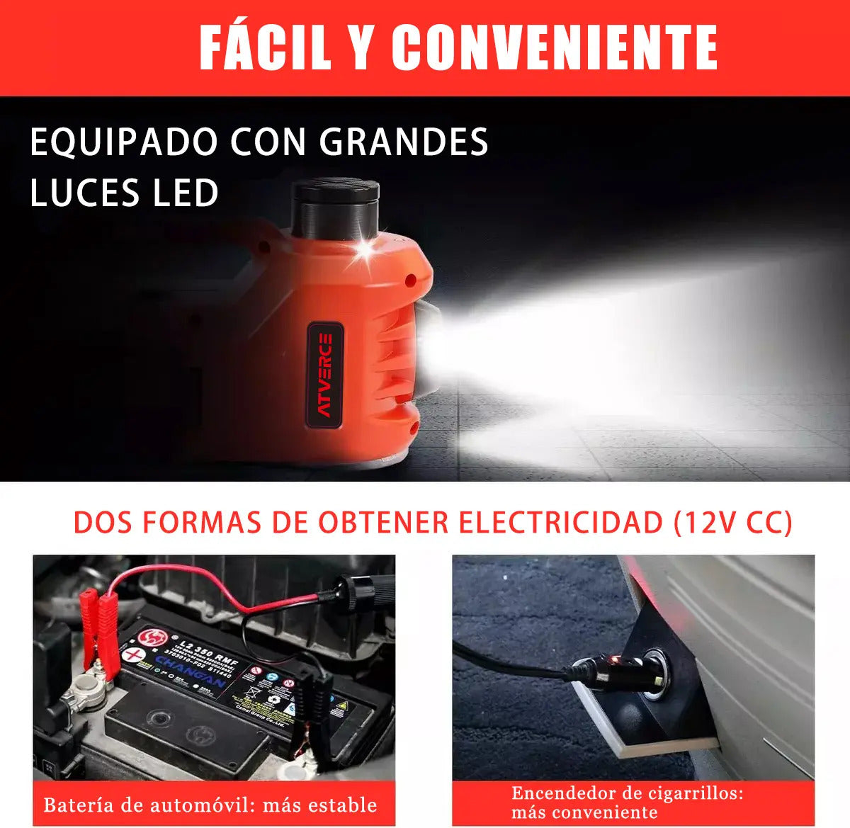 Gato Hidráulico Eléctrico 3 en 1 – 5 Toneladas, Llave 350 N/M y Compresor 150 PSI