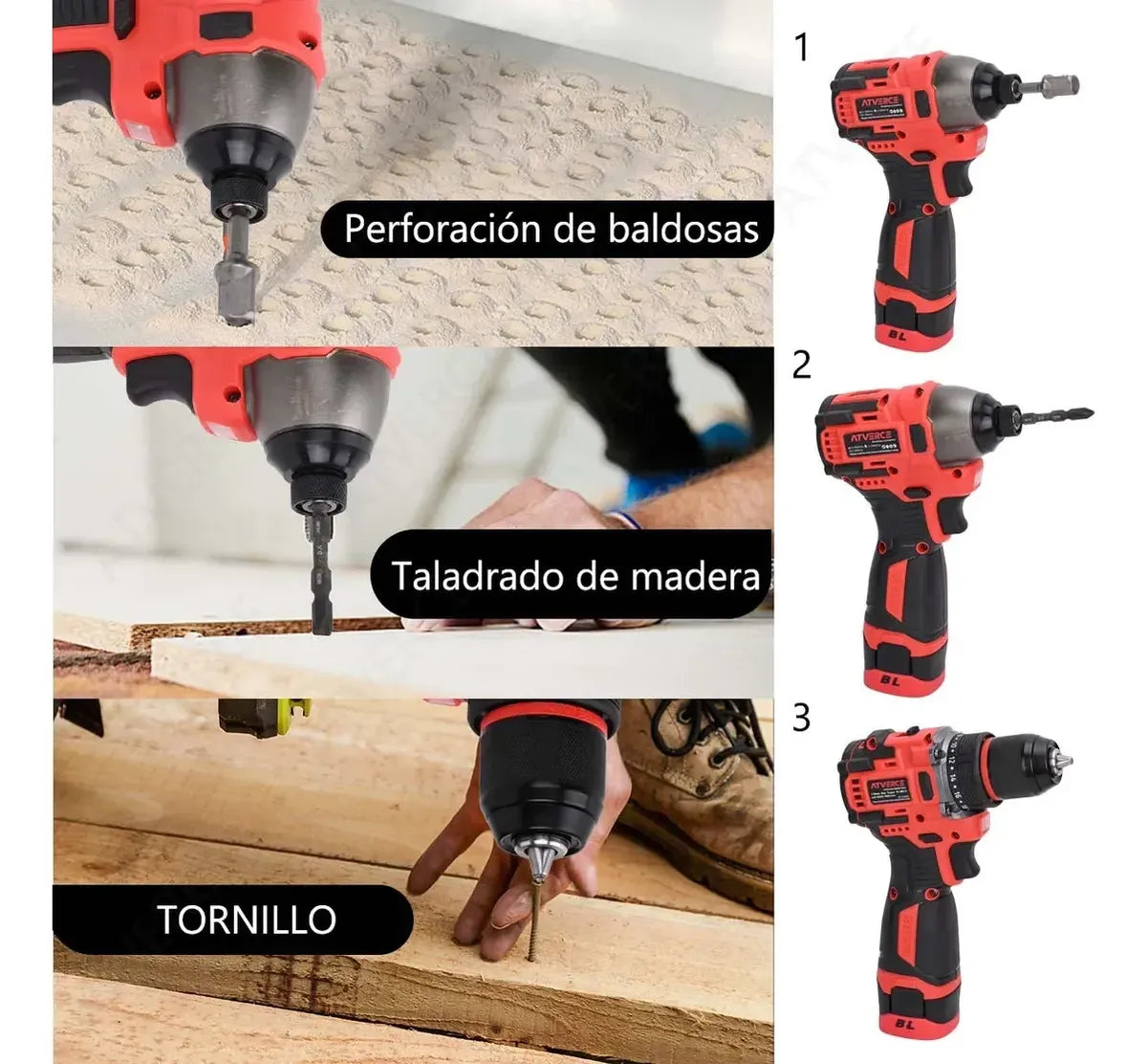Kit Taladro y Atornillador Inalámbrico Brushless 16.8V | 2 Herramientas