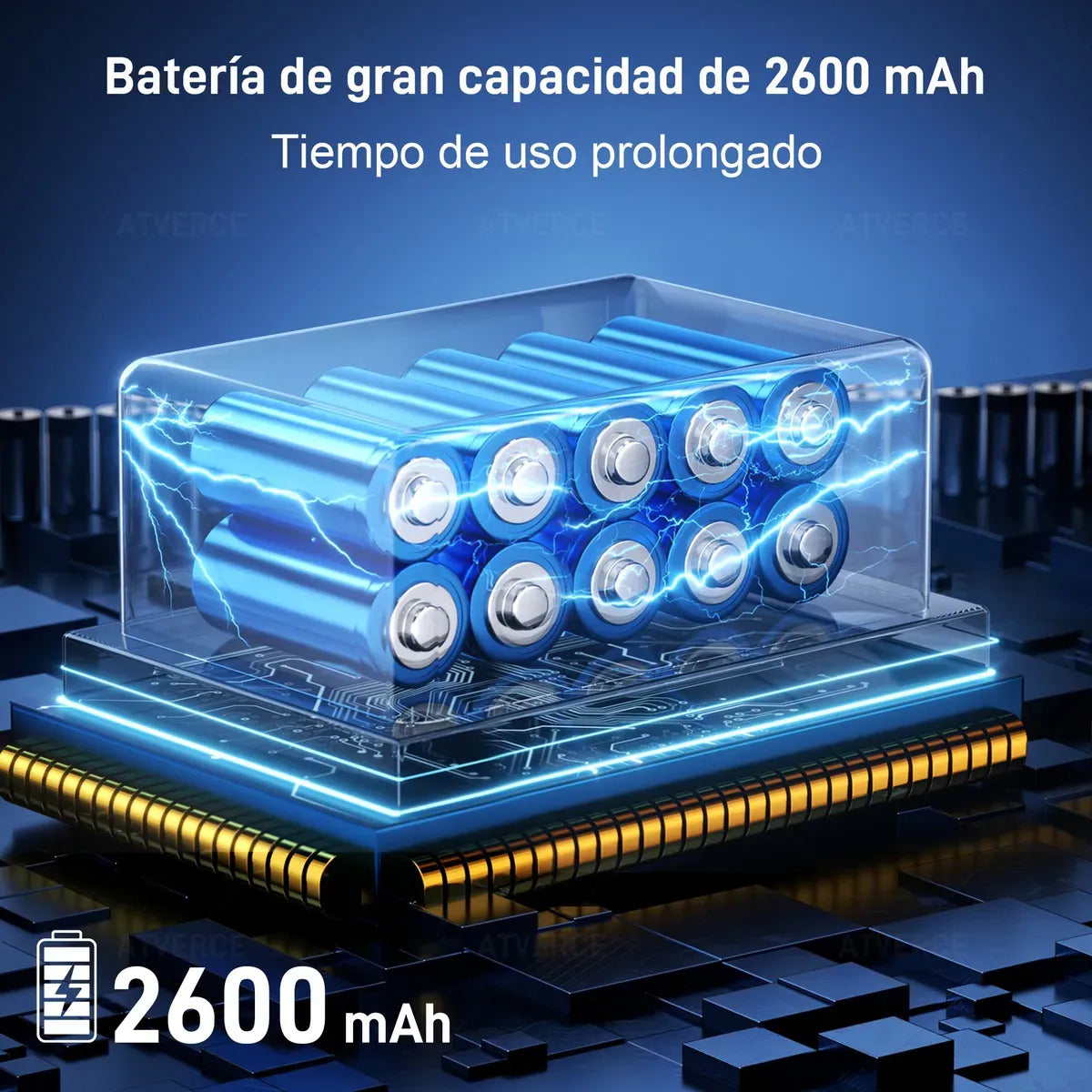 Taladro Percutor Sin Escobillas 21V – 3 Modos y Doble Batería 2600mAh