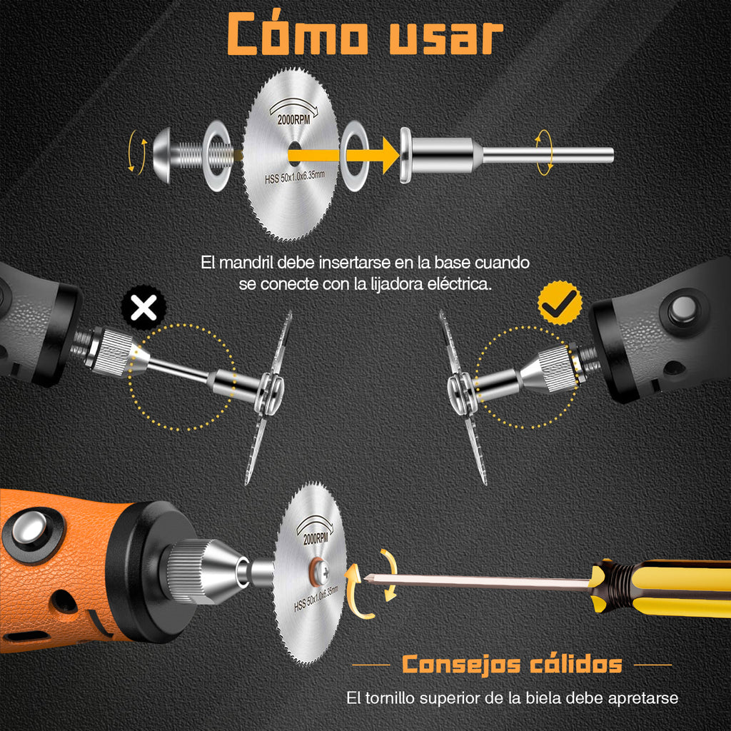 135pcs Diamond cutting and grinding discs, polishing grinding wheels, circular saw blades, woodworking and metal tool accessories