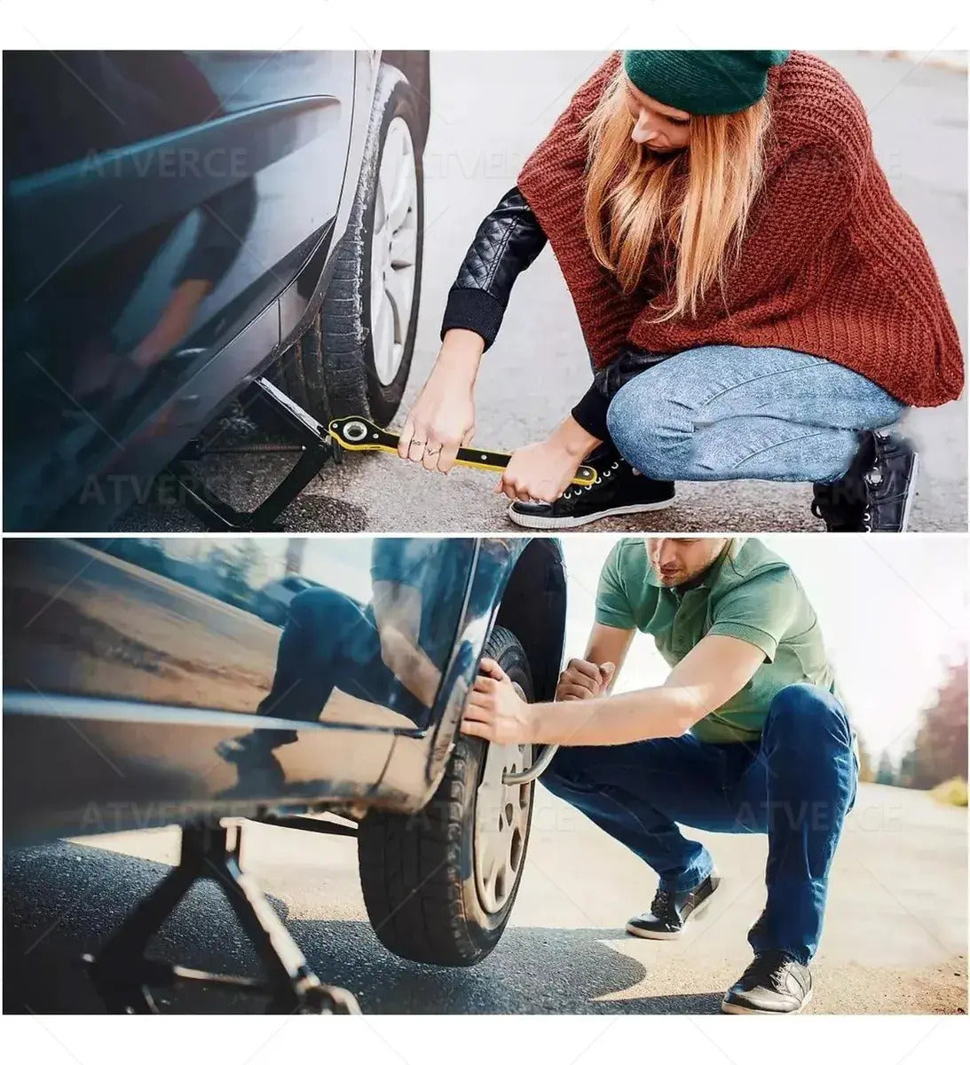 Gato de Tijera 2 Toneladas – Elevación 95‑385 mm para Coche y SUV