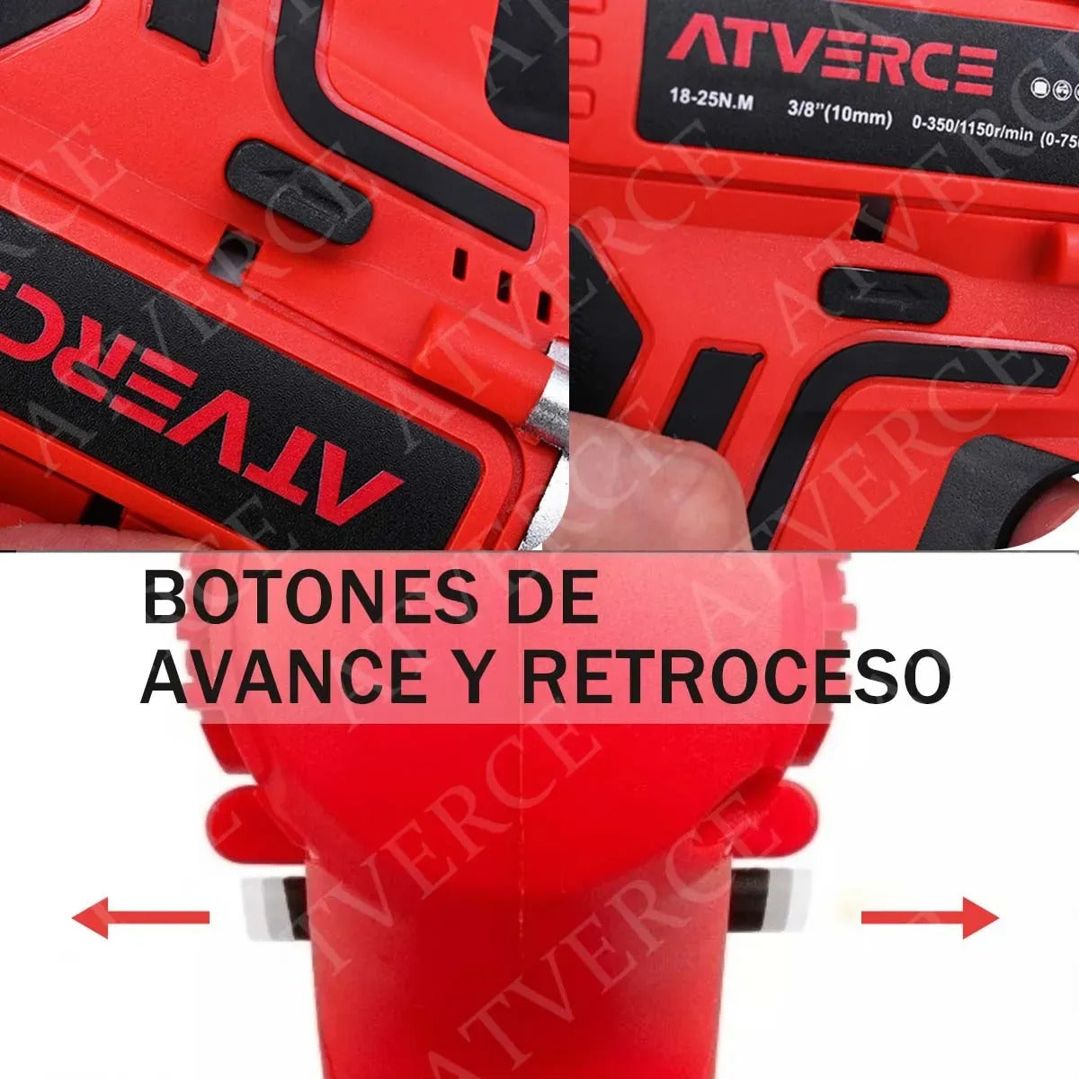 Taladro de Impacto 21V – 3 Modos, 25 Velocidades y 2 Baterías 1300mAh