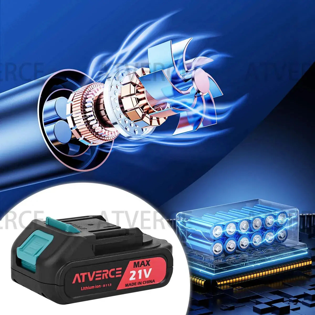 Colocadora de Azulejos Vibratoria 21V – 6 Velocidades y Doble Batería