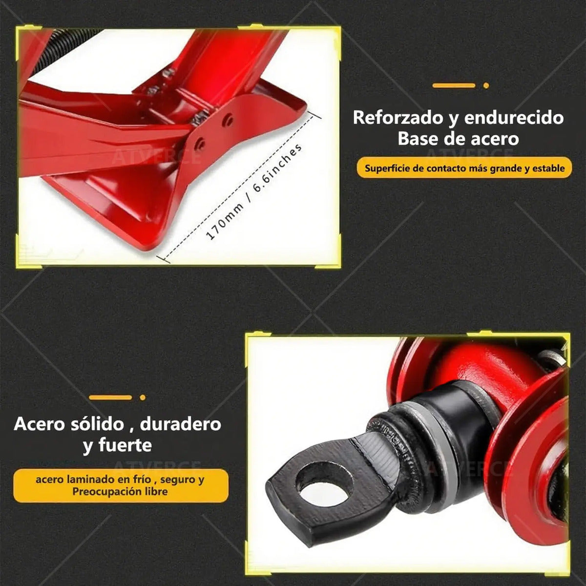 Gato de Tijera 2 Toneladas – Acero Forjado, Elevación 100‑390 mm para Coche y SUV