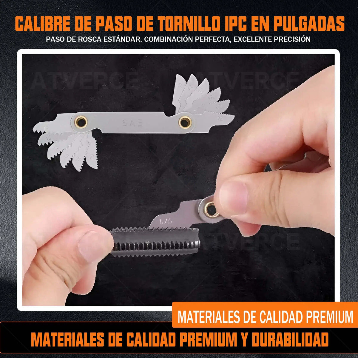 Juego de Machos y Terrajas 40 Piezas – Sistema Imperial, Acero GCr15 HRC 60