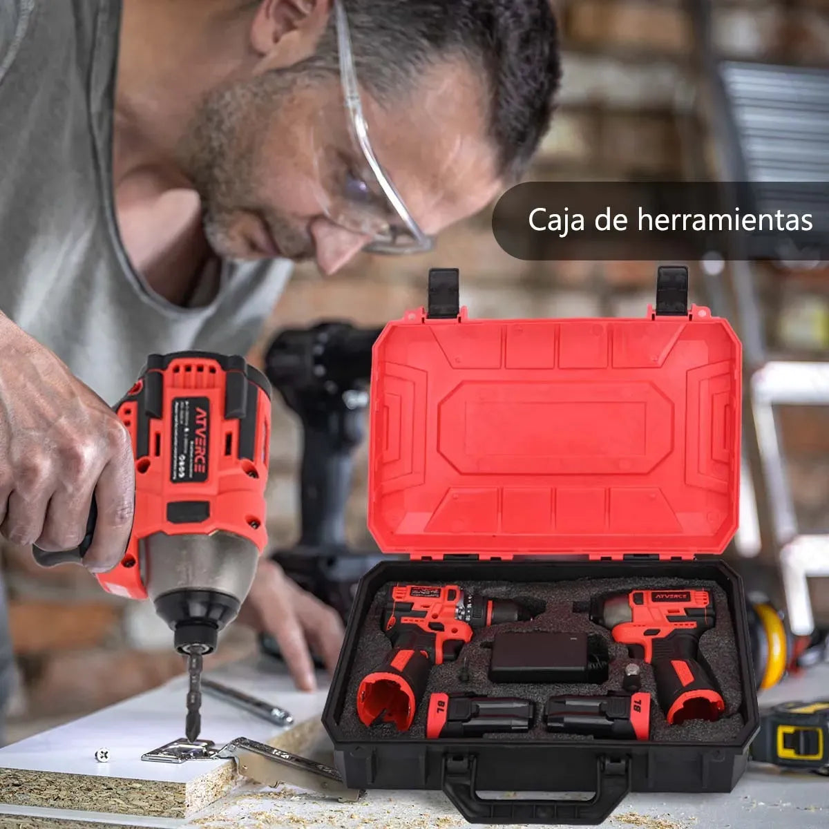 Kit Taladro y Atornillador Inalámbrico Brushless 16.8V | 2 Herramientas