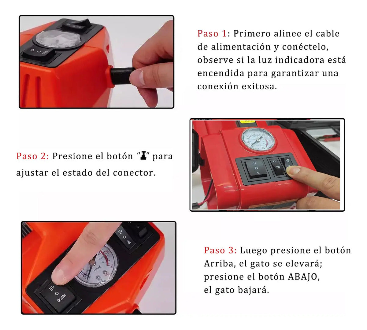 Gato Hidráulico Eléctrico 3 en 1 – 5 Toneladas, Llave 350 N/M y Compresor 150 PSI