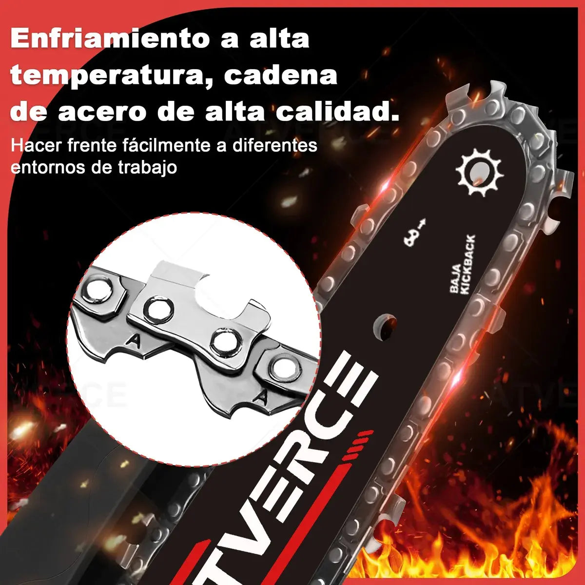 Mini Motosierra Eléctrica Inalámbrica 6 Pulgadas | Potente y Ligera para Jardín
