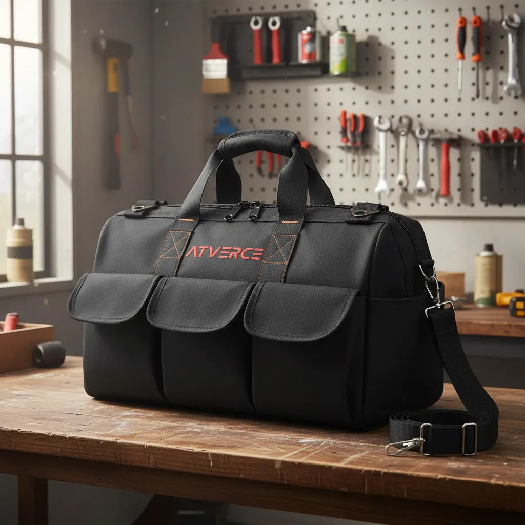 Bolsa de Herramientas 16 Pulgadas de Lona Oxford – Resistente y Organizadora