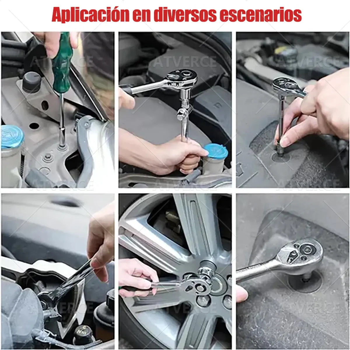Juego de Herramientas 216 Piezas – Acero Cromo Vanadio, Caja Organizadora para Automóvil