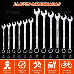 Juego de Herramientas 216 Piezas – Acero Cromo Vanadio, Caja Organizadora para Automóvil