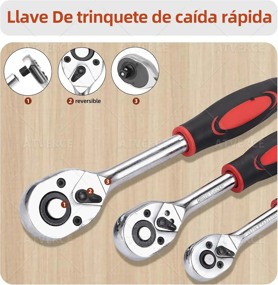 Juego de Herramientas 216 Piezas – Acero Cromo Vanadio, Caja Organizadora para Automóvil