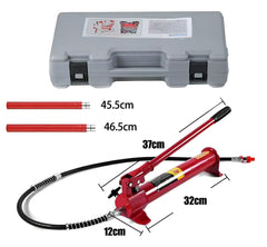 Gato Hidráulico 4 Toneladas con Accesorios – Elevación 275‑395 mm para Taller